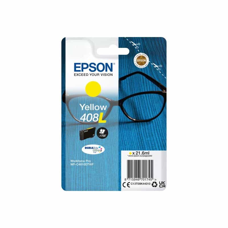EPSON Ink/Singlepack Yellow 408L DURABrite Ult EPSON Ink/Singlepack Yellow 408L DURABrite Ult