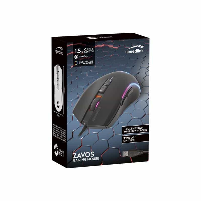 SPEED-LINK SpeedLink ZAVOS Kabelgebunden, USB Gaming-Maus Beleuchtet, Integriertes Scrollrad Schwarz SPEED-LINK SpeedLink ZAVOS Kabelgebunden, USB Gaming-Maus Beleuchtet, Integriertes Scrollrad Schwarz