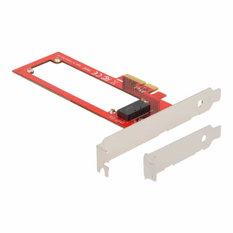 DELOCK PCI Express x4 Karte zu 1x EDSFF E1.S Slot - Low Profile Formfaktor DELOCK PCI Express x4 Karte zu 1x EDSFF E1.S Slot - Low Profile Formfaktor