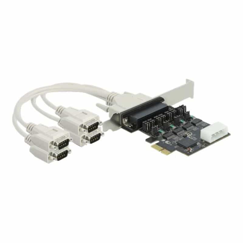 DELOCK PCI Express Karte zu 4xSeriell RS-232 mit Spannungsversorgung 5 V/12 V DELOCK PCI Express Karte zu 4xSeriell RS-232 mit Spannungsversorgung 5 V/12 V