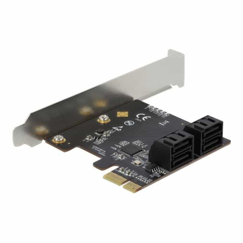 DELOCK 4 Port SATA PCI Express x1 Karte - Low Profile Formfaktor DELOCK 4 Port SATA PCI Express x1 Karte - Low Profile Formfaktor