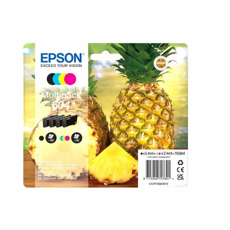 EPSON 604 Multipack - 4er-Pack - Schwarz, Gelb, Cyan, Magenta EPSON 604 Multipack - 4er-Pack - Schwarz, Gelb, Cyan, Magenta