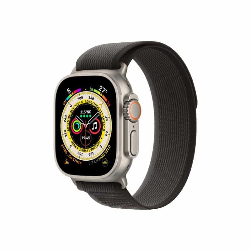 APPLE Watch Ultra GPS + Cellular 49mm Titanium Case with Black/Gray Trail Loop - M/L APPLE Watch Ultra GPS + Cellular 49mm Titanium Case with Black/Gray Trail Loop - M/L