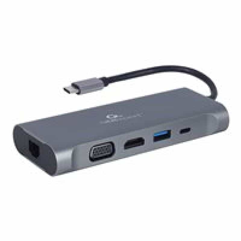 GEMBIRD USB Typ-C 7-in-1 Kombi Adapter spacegrau GEMBIRD USB Typ-C 7-in-1 Kombi Adapter spacegrau