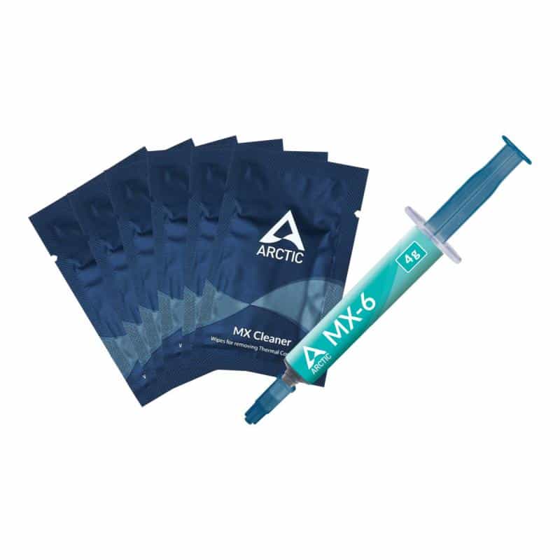 ARCTIC Hochleistungs-Wärmeleitpaste MX-6 (4 Gramm) mit Reiniger ARCTIC Hochleistungs-Wärmeleitpaste MX-6 (4 Gramm) mit Reiniger