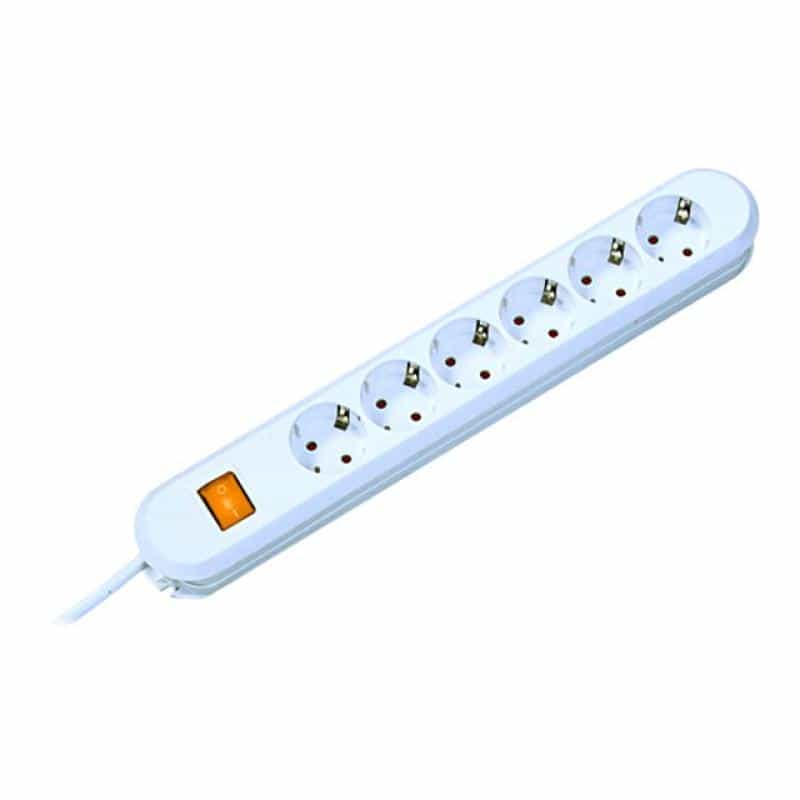 Bachmann Steckdosenleiste "Smart", 6-fach, mit Schalter, Anschlussleitung 1,5m weiß Bachmann Steckdosenleiste "Smart", 6-fach, mit Schalter, Anschlussleitung 1,5m weiß