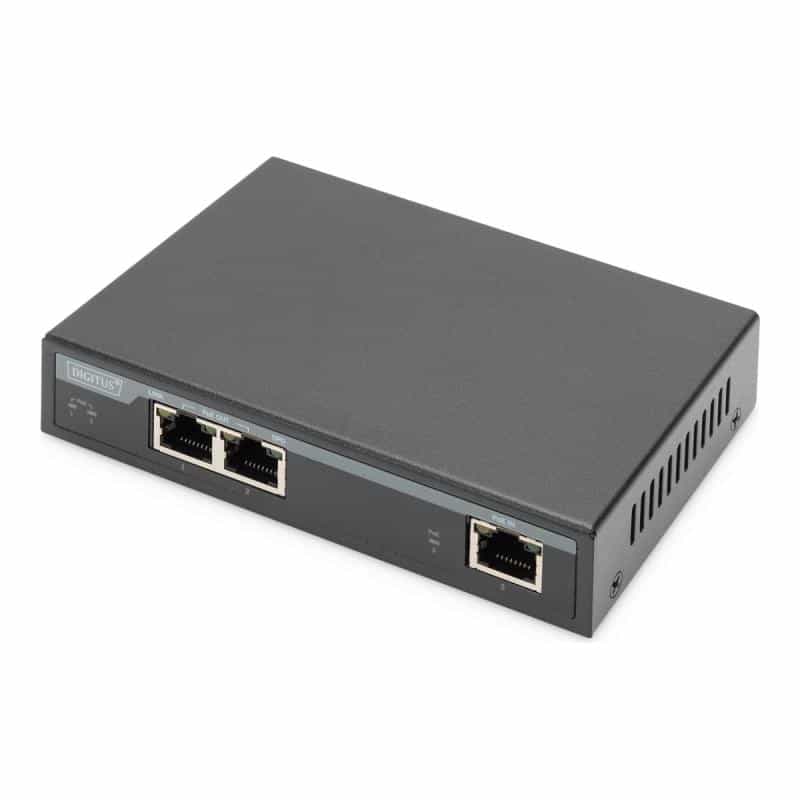 DIGITUS Gigabit PoE Indoor Extender 2-port 60W 100m extension cascadable self powered DIGITUS Gigabit PoE Indoor Extender 2-port 60W 100m extension cascadable self powered
