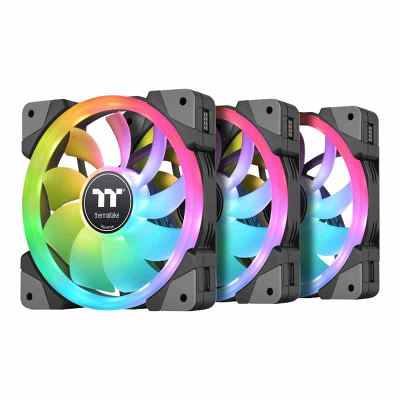 THERMALTAKE SWAFAN EX14 RGB PC Cooling Fan TT Premium Edition (schwarz, 3er Pack, inkl. Controller) THERMALTAKE SWAFAN EX14 RGB PC Cooling Fan TT Premium Edition (schwarz, 3er Pack, inkl. Controller)