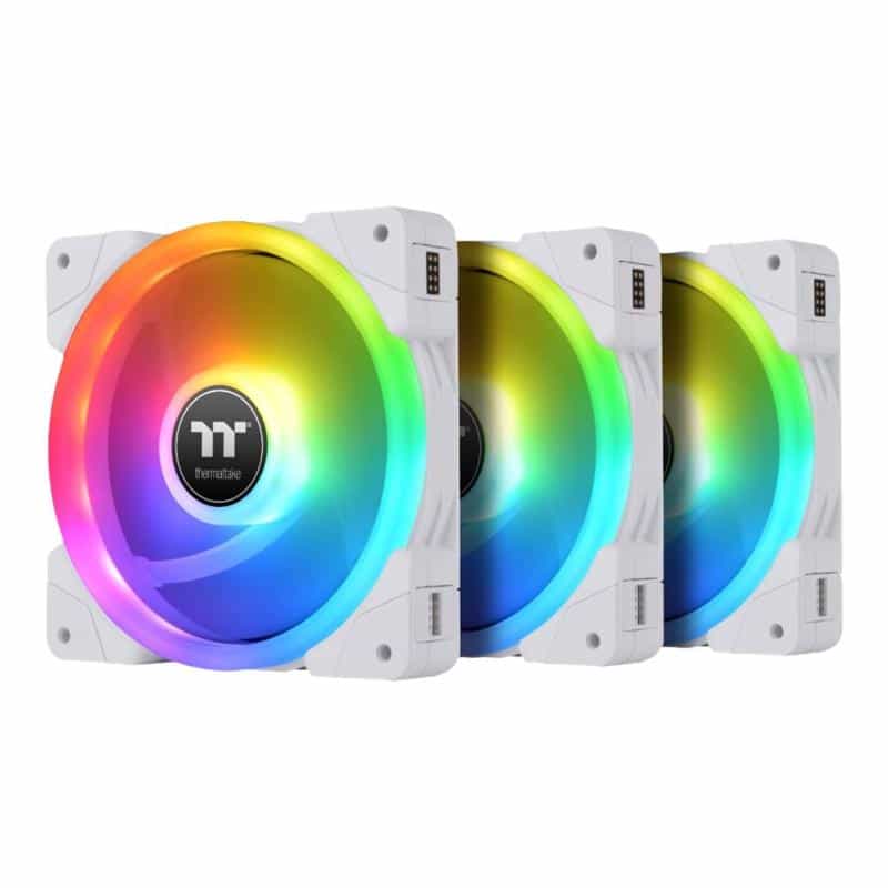 THERMALTAKE SWAFAN EX14 RGB PC Cooling Fan White TT Premium Edition (weiß, 3er Pack, inkl. Controlle THERMALTAKE SWAFAN EX14 RGB PC Cooling Fan White TT Premium Edition (weiß, 3er Pack, inkl. Controlle