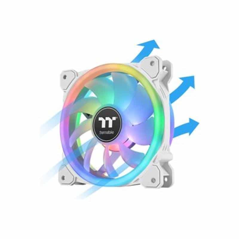 THERMALTAKE SWAFAN 12 RGB Radiator Fan TT Premium Edition White (3-Fan Pack) (weiß, 3er Pack, inkl. THERMALTAKE SWAFAN 12 RGB Radiator Fan TT Premium Edition White (3-Fan Pack) (weiß, 3er Pack, inkl.