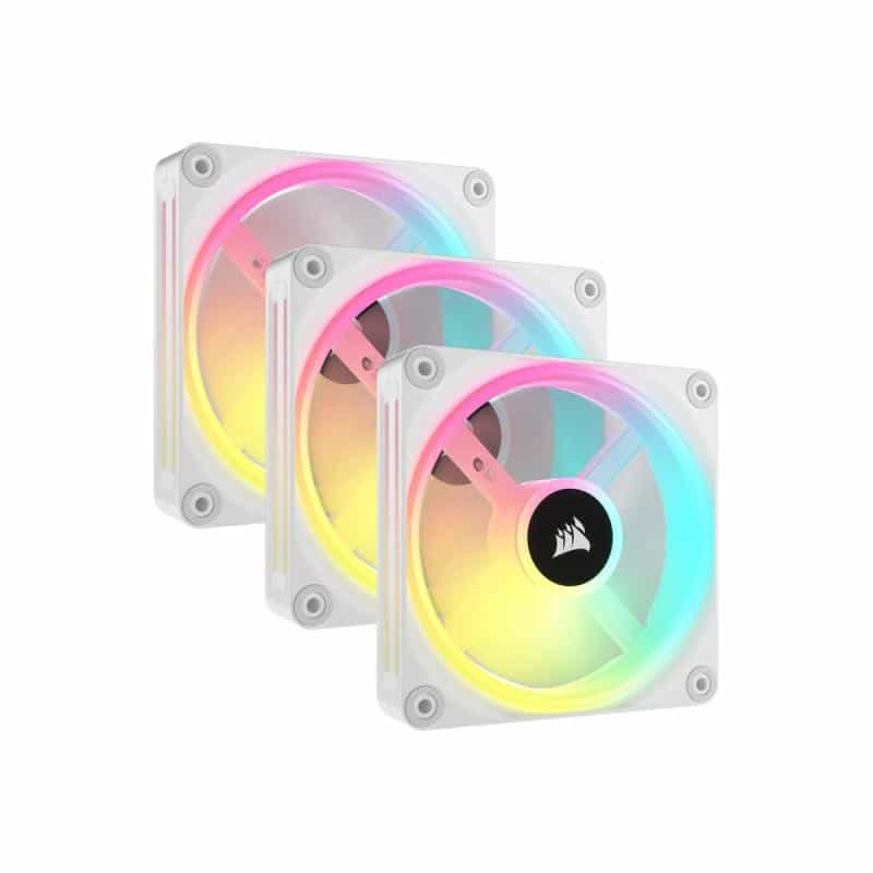 CORSAIR iCUE LINK QX120 RGB 120-mm-PWM-Lüfter (weiß, Starter-Kit) CORSAIR iCUE LINK QX120 RGB 120-mm-PWM-Lüfter (weiß, Starter-Kit)