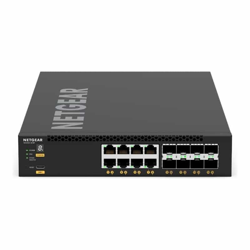 NETGEAR M4350-8X8F (XSM4316)-8x10G/Multi-Gig and 8xSFP+ Managed Switch NETGEAR M4350-8X8F (XSM4316)-8x10G/Multi-Gig and 8xSFP+ Managed Switch