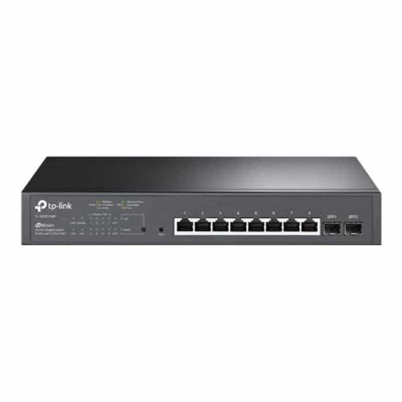TP-LINK Omada 10-Port PoE+ Gigabit Smart Switch with 2 SFP Slots TP-LINK Omada 10-Port PoE+ Gigabit Smart Switch with 2 SFP Slots