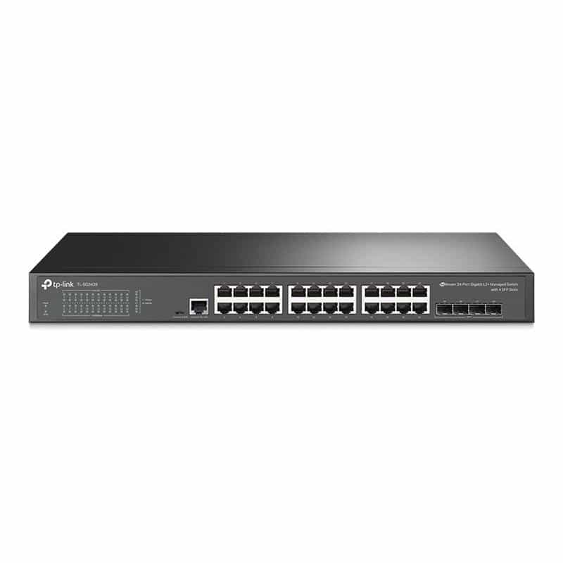 TP-LINK Omada 24-Port Gigabit L2+ Managed Switch with 4 SFP Slots TP-LINK Omada 24-Port Gigabit L2+ Managed Switch with 4 SFP Slots