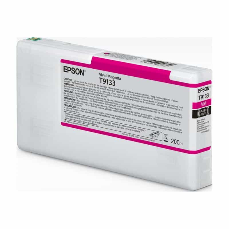 EPSON T9133 Vivid Magenta Ink Cartridge 200ml EPSON T9133 Vivid Magenta Ink Cartridge 200ml
