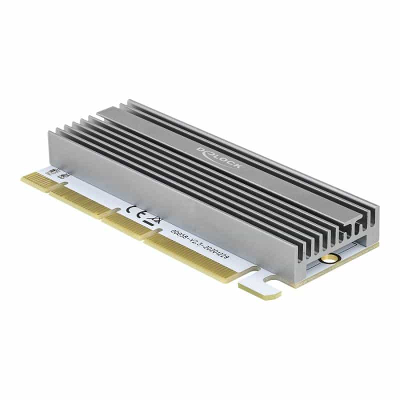 DELOCK PCI Express x16 x1 / x4 / x8 Karte zu 1 x NVMe M.2 Key M mit LED Beleuchtung DELOCK PCI Express x16 x1 / x4 / x8 Karte zu 1 x NVMe M.2 Key M mit LED Beleuchtung