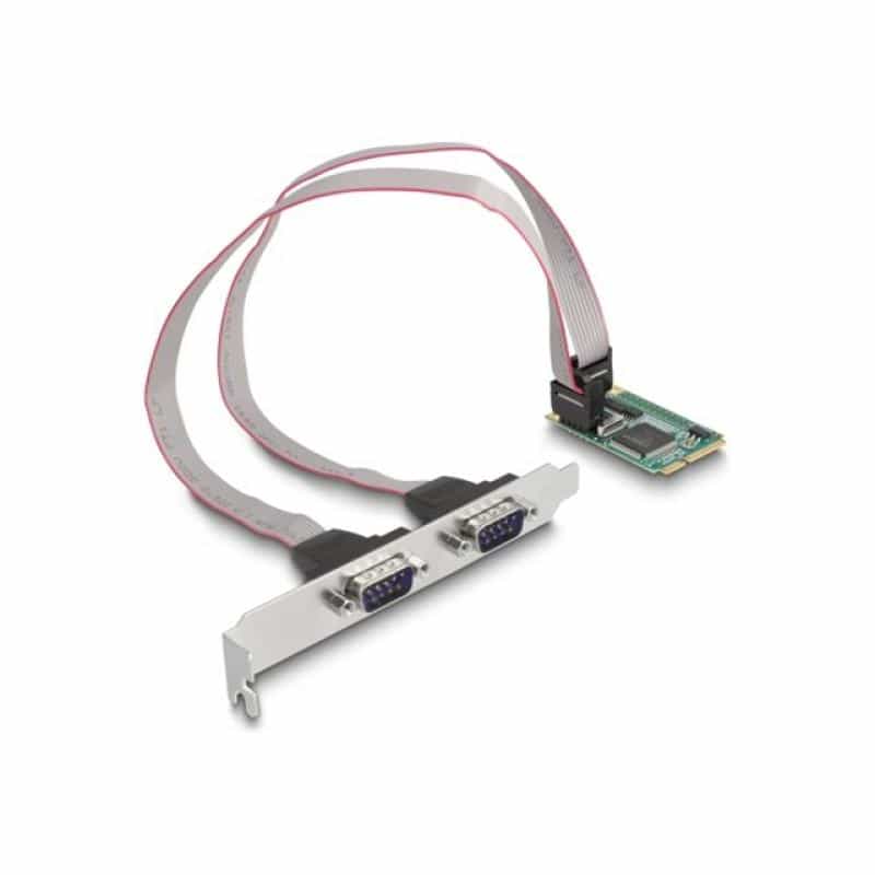 DELOCK Mini PCIe Karte full size zu 2 x Seriell RS-232 D-Sub 9 Pin DELOCK Mini PCIe Karte full size zu 2 x Seriell RS-232 D-Sub 9 Pin