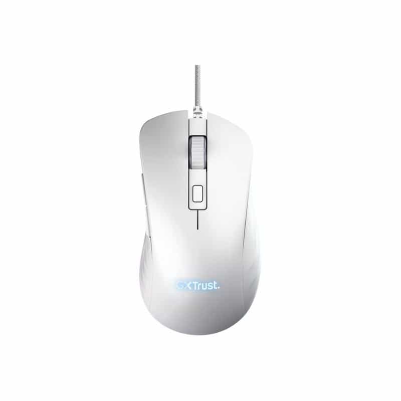 TRUST GXT924W YBAR+ Gaming-Maus Kabelgebunden Optisch Weiß 6 Tasten 25600 dpi Beleuchtet TRUST GXT924W YBAR+ Gaming-Maus Kabelgebunden Optisch Weiß 6 Tasten 25600 dpi Beleuchtet