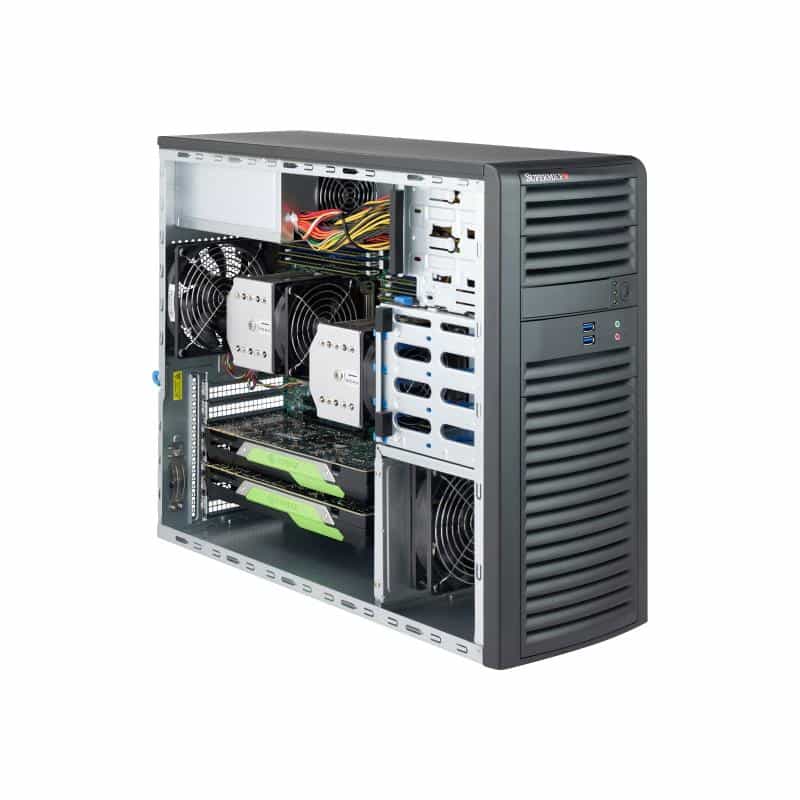 SUPERMICRO Gehäuse SuperChassis CSE-732D3-1K26B Black SUPERMICRO Gehäuse SuperChassis CSE-732D3-1K26B Black