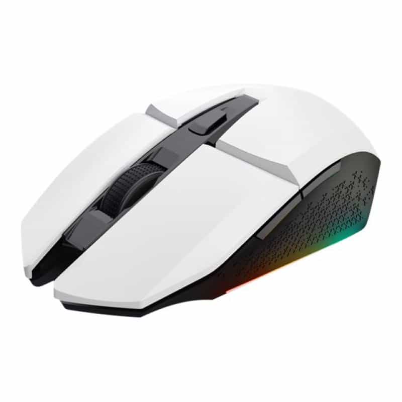 TRUST GXT 110 FELOX - Maus - illuminated, gaming - 6 Tasten - kabellos - weiß TRUST GXT 110 FELOX - Maus - illuminated, gaming - 6 Tasten - kabellos - weiß