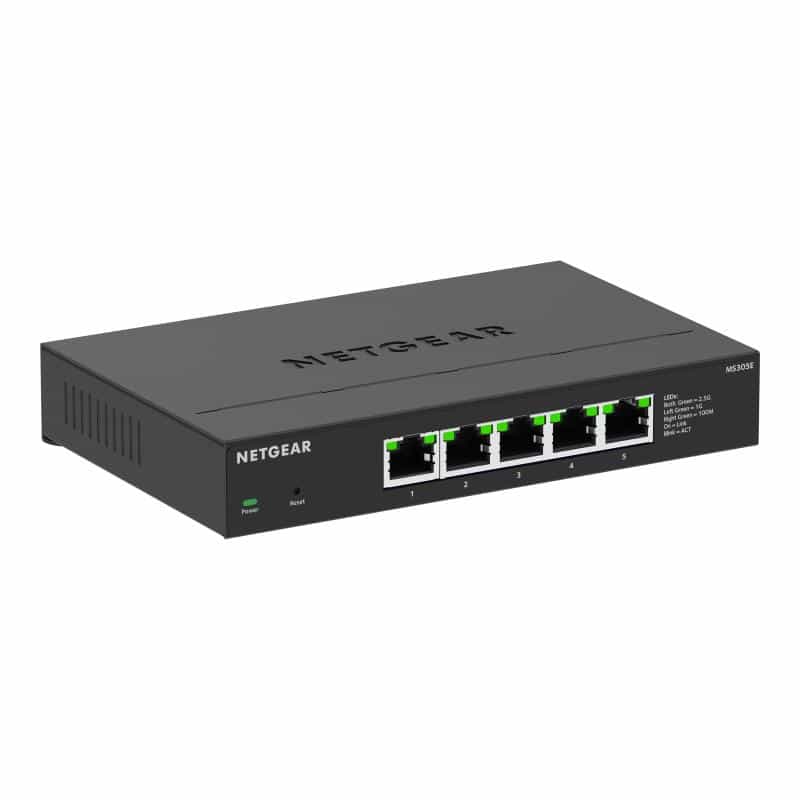 NETGEAR MS305E, 5 Port Multi-Gigabit Unmanaged Plus 2.5G Switch NETGEAR MS305E, 5 Port Multi-Gigabit Unmanaged Plus 2.5G Switch