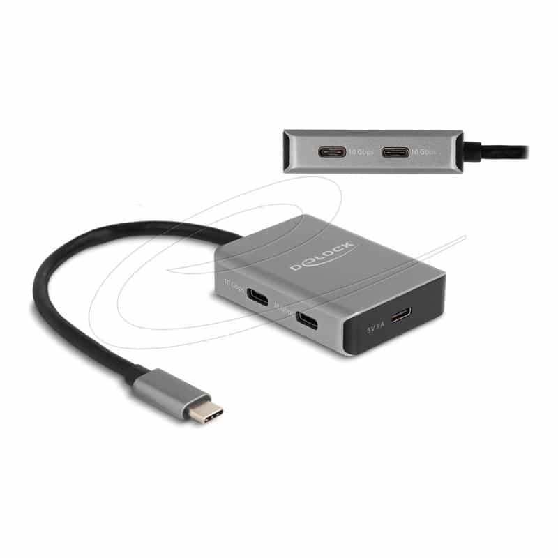 DELOCK USB 10 Gbps 4 Port USB Type-C Hub DELOCK USB 10 Gbps 4 Port USB Type-C Hub