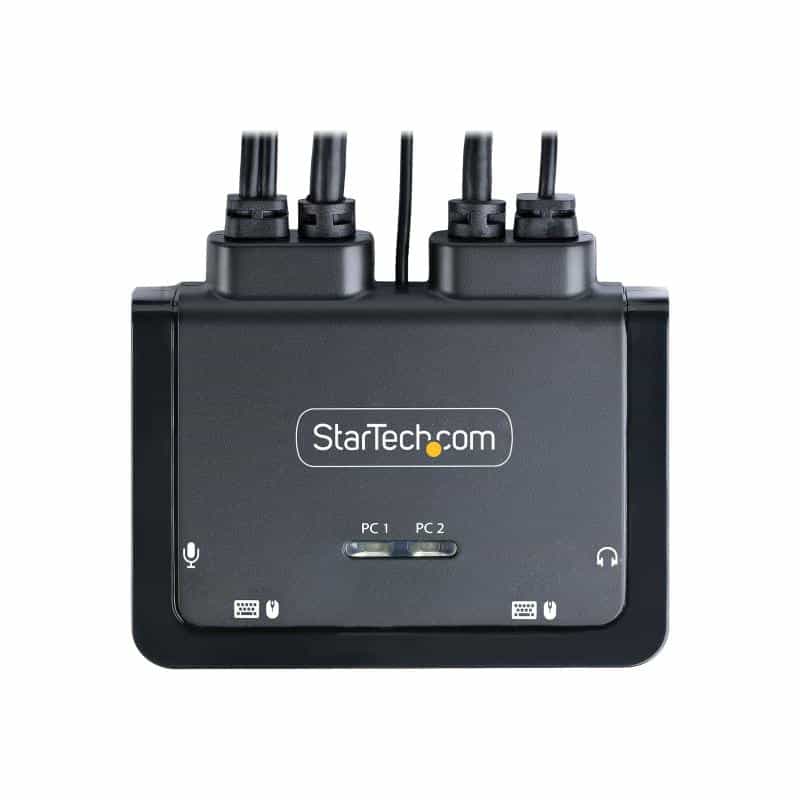 STARTECH.COM 2-Port Hybrid USB-C HDMI Kabel KVM-Switch 4K 60Hz Mini KVM mit 1,8m STARTECH.COM 2-Port Hybrid USB-C HDMI Kabel KVM-Switch 4K 60Hz Mini KVM mit 1,8m
