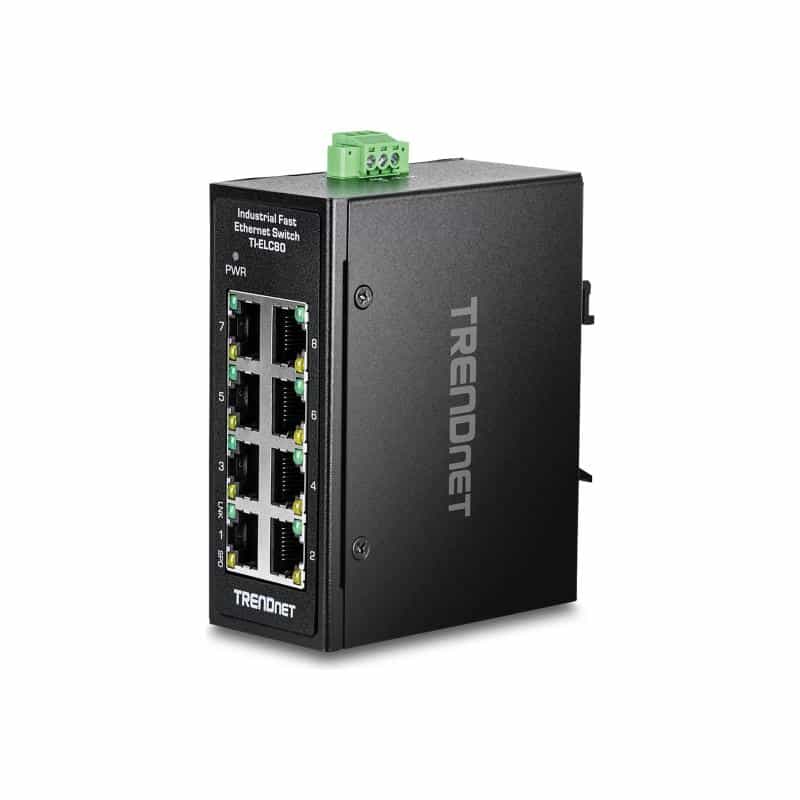 TRENDNET 8-Port Industrial Fast Ethernet DIN-Rail Mini Switch TRENDNET 8-Port Industrial Fast Ethernet DIN-Rail Mini Switch