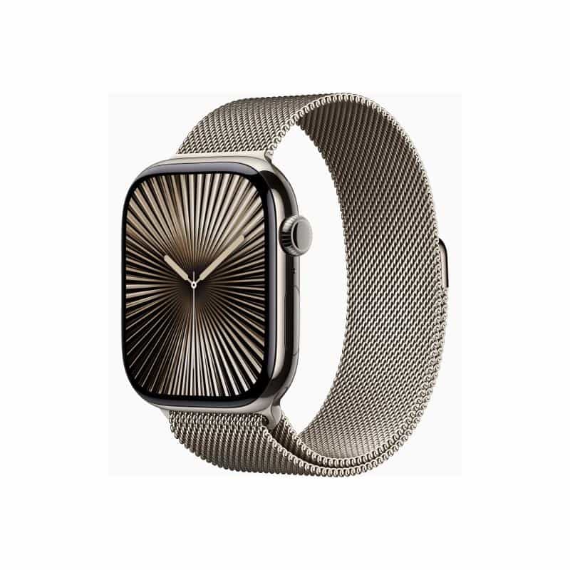 APPLE Watch Series 10 GPS + Cellular 46mm Natural Titanium Case with Natural Milanese Loop - S/M APPLE Watch Series 10 GPS + Cellular 46mm Natural Titanium Case with Natural Milanese Loop - S/M