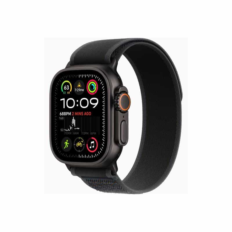 APPLE Watch Ultra 2 GPS + Cellular 49mm Black Titanium Case with Black Trail Loop - S/M APPLE Watch Ultra 2 GPS + Cellular 49mm Black Titanium Case with Black Trail Loop - S/M