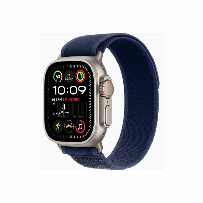 APPLE Watch Ultra 2 GPS + Cellular 49mm Natural Titanium Case with Blue Trail Loop - S/M APPLE Watch Ultra 2 GPS + Cellular 49mm Natural Titanium Case with Blue Trail Loop - S/M