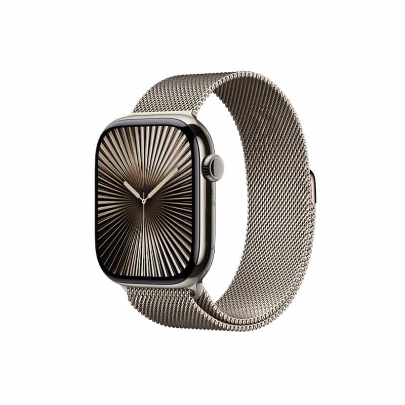 APPLE Watch Series 10 GPS + Cellular 46mm Natural Titanium Case with Natural Milanese Loop - M/L APPLE Watch Series 10 GPS + Cellular 46mm Natural Titanium Case with Natural Milanese Loop - M/L