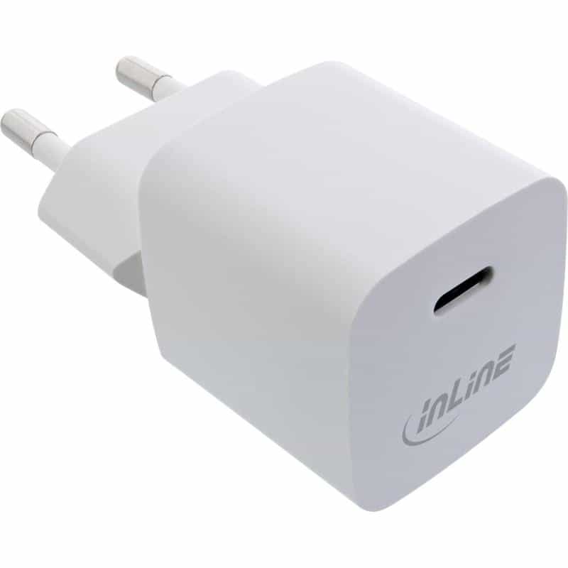INLINE USB Netzteil Ladegerät Single USB-C, 33W, weiß INLINE USB Netzteil Ladegerät Single USB-C, 33W, weiß