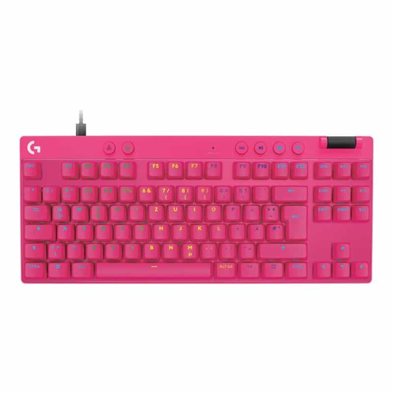 LOGITECH PRO X TKL RAPID Keyboard Magenta DE LOGITECH PRO X TKL RAPID Keyboard Magenta DE