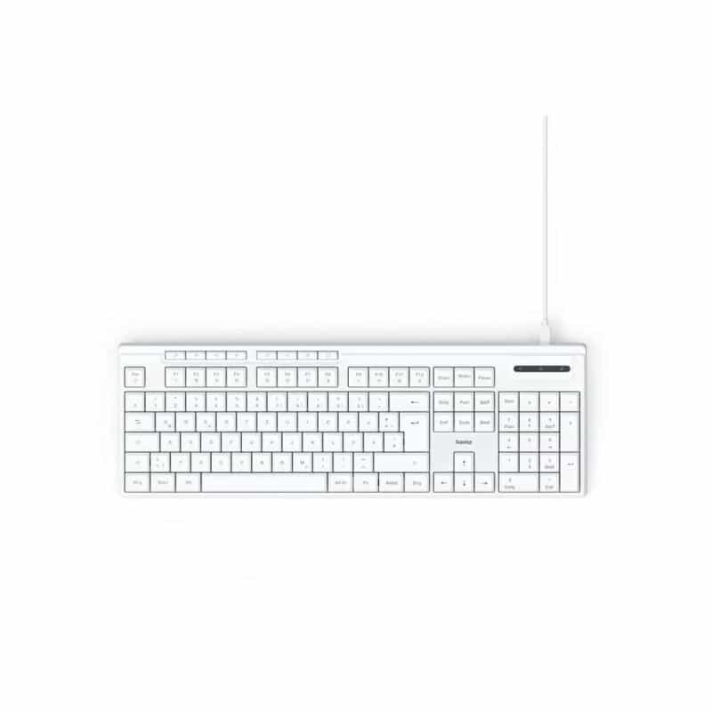 HAMA USB-Tastatur CK-200 kabelgebunden 8 Media-Tasten Weiss QWERTZ DE (00173053) HAMA USB-Tastatur CK-200 kabelgebunden 8 Media-Tasten Weiss QWERTZ DE (00173053)