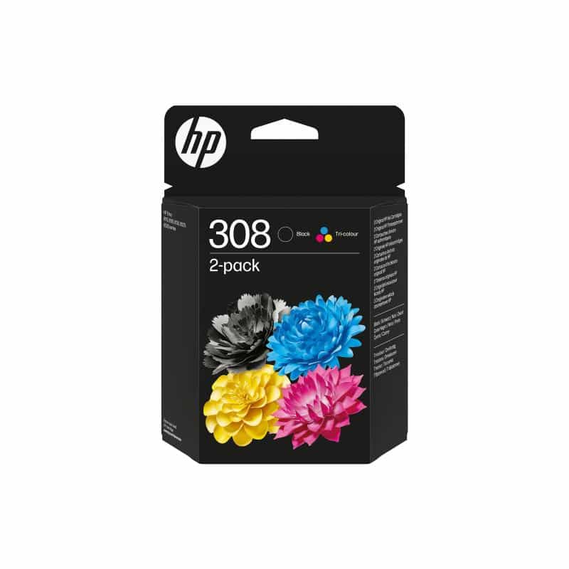 HP 308 - 2er-Pack - Schwarz, Gelb, Cyan, Magenta (6L6S6UE) HP 308 - 2er-Pack - Schwarz, Gelb, Cyan, Magenta (6L6S6UE)