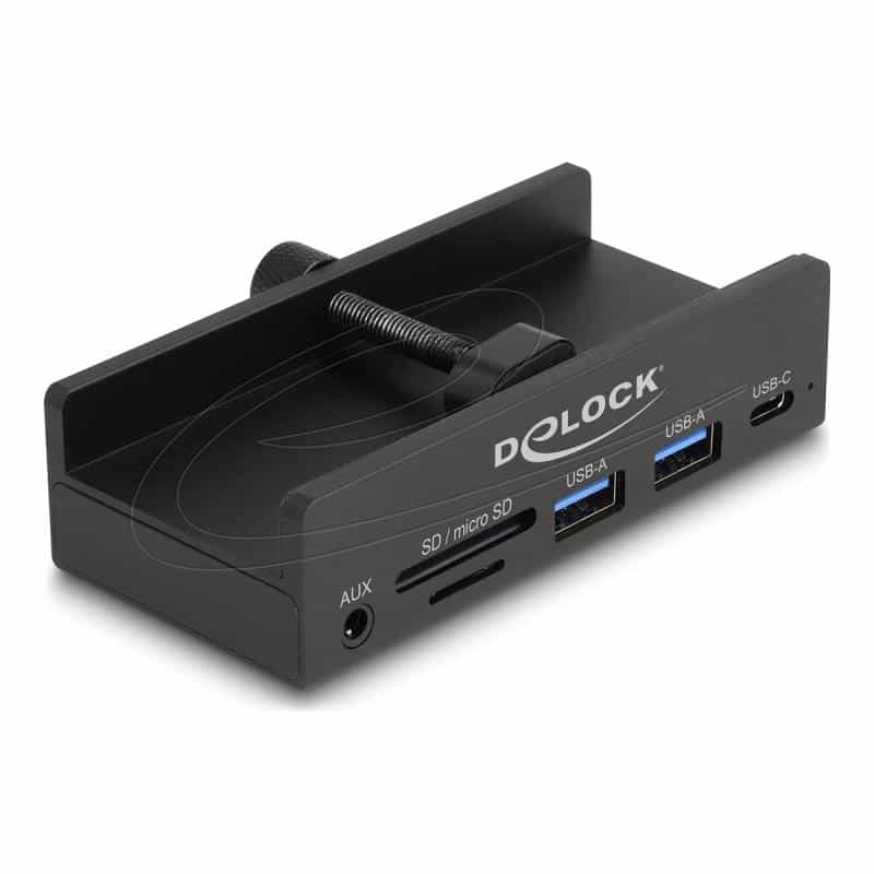 DELOCK Externer USB 5 Gbps 3 Port Hub 2 x Typ-A 1 Type-C und 2 Slot Card DELOCK Externer USB 5 Gbps 3 Port Hub 2 x Typ-A 1 Type-C und 2 Slot Card