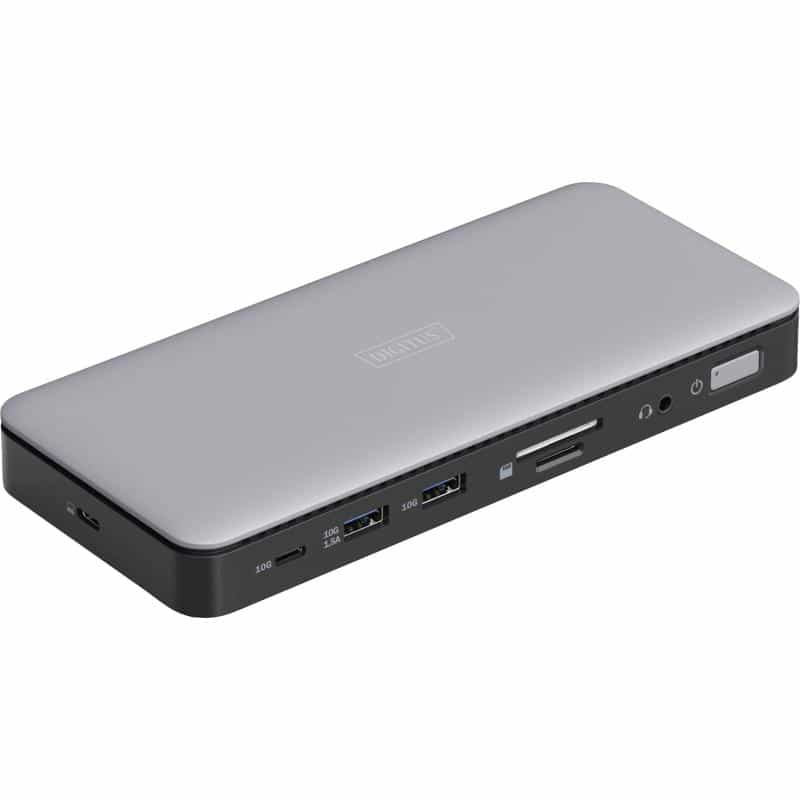 DIGITUS Docking USB-C->HDMI,DP,USBA,USBC,RJ45,DC,Audio silber DIGITUS Docking USB-C->HDMI,DP,USBA,USBC,RJ45,DC,Audio silber