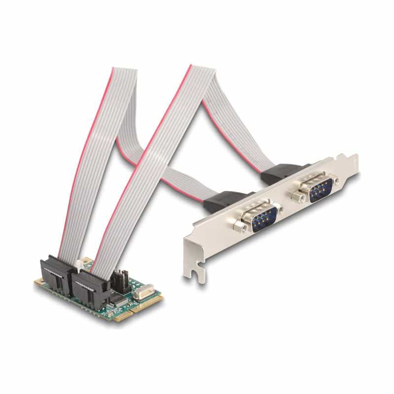 DELOCK Mini PCIe I/O PCIe, 2x Seriell RS-232 DELOCK Mini PCIe I/O PCIe, 2x Seriell RS-232