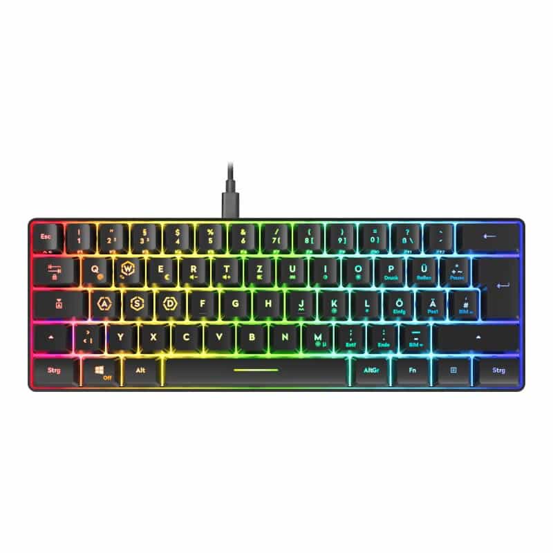 SPEED-LINK Gaming Tastatur LETOS RGB, 60% Keyboard, schwarz retail SPEED-LINK Gaming Tastatur LETOS RGB, 60% Keyboard, schwarz retail