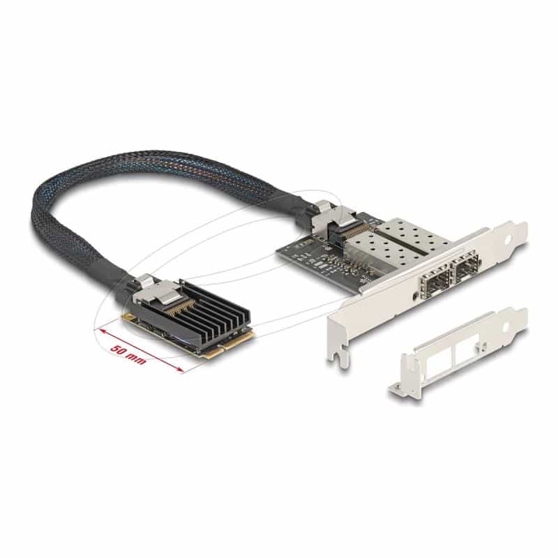 DELOCK Mini PCIe I/O PCIe full size 2 x SFP Gigabit LAN DELOCK Mini PCIe I/O PCIe full size 2 x SFP Gigabit LAN