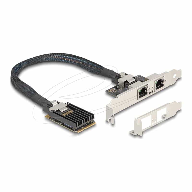 DELOCK Mini PCIe I/O PCIe full size 2 x RJ45 Gigabit LAN DELOCK Mini PCIe I/O PCIe full size 2 x RJ45 Gigabit LAN