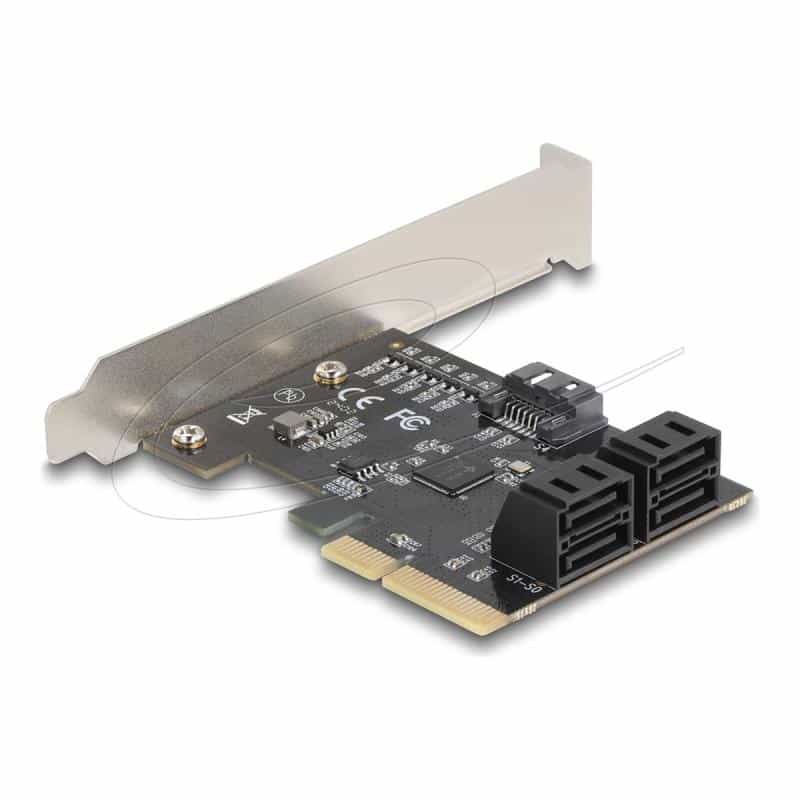 DELOCK PCI Express x4 Karte zu 5 Port SATA Kontroller - Low DELOCK PCI Express x4 Karte zu 5 Port SATA Kontroller - Low