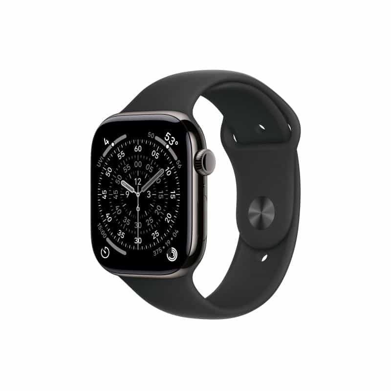 APPLE Watch S11 Titan Schiefer Cellular 46mm (Sportarmband schwarz) S/M APPLE Watch S11 Titan Schiefer Cellular 46mm (Sportarmband schwarz) S/M