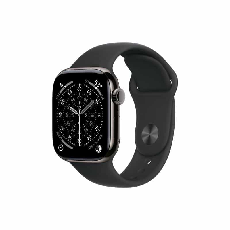 APPLE Watch S11 Titan Schiefer Cellular 42mm (Sportarmband schwarz) M/L APPLE Watch S11 Titan Schiefer Cellular 42mm (Sportarmband schwarz) M/L
