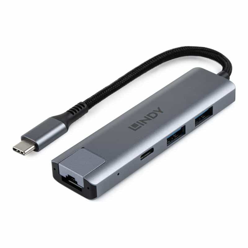 LINDY USB 3.2 Gen 2 Typ C Hub & Gigabit Ethernet LINDY USB 3.2 Gen 2 Typ C Hub & Gigabit Ethernet