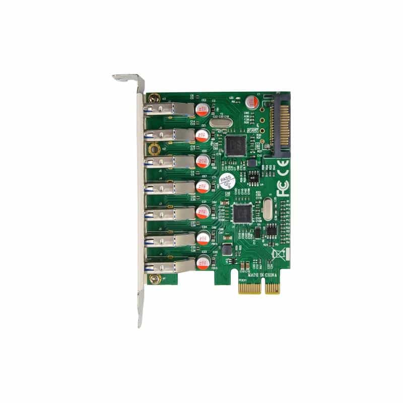 INLINE Schnittstellenkarte, 7x USB-A 3.2 Gen.1, PCIe, SATA Strom, VL805 INLINE Schnittstellenkarte, 7x USB-A 3.2 Gen.1, PCIe, SATA Strom, VL805