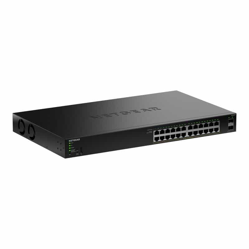 NETGEAR S350 Series 24-Port Gigabit Ethernet PoE+ Smart Managed Essentials Switch NETGEAR S350 Series 24-Port Gigabit Ethernet PoE+ Smart Managed Essentials Switch