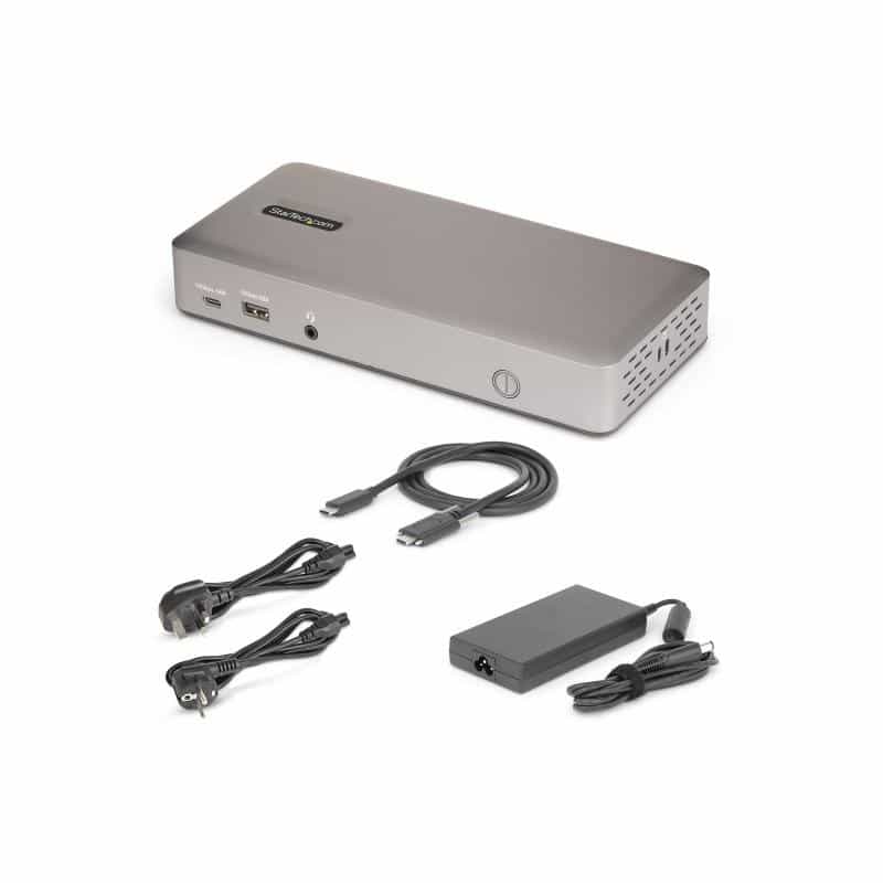 STARTECH.COM USB-C-Dockingstation USB4 Dreifach 4K60Hz-Monitore 100W Laptop-Ladung 2,5GbE Notebook D STARTECH.COM USB-C-Dockingstation USB4 Dreifach 4K60Hz-Monitore 100W Laptop-Ladung 2,5GbE Notebook D
