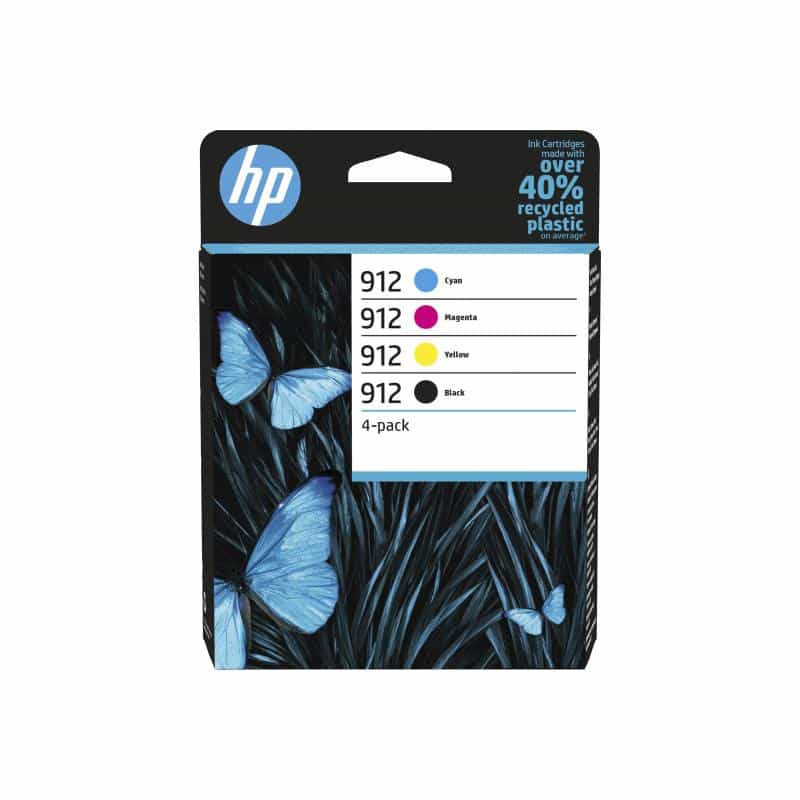 HP 912 CMYK Original Ink Cartridge 4-Pack HP 912 CMYK Original Ink Cartridge 4-Pack